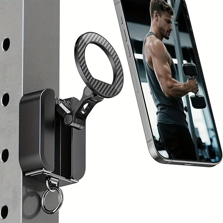 Soporte magnético para móvil con pinza 360° - Muscle Home