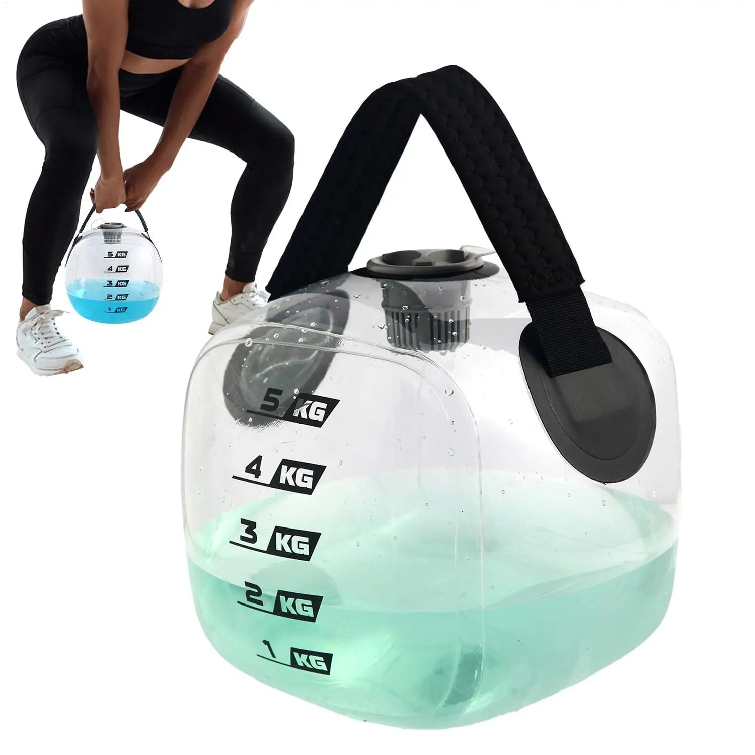 Kettlebell rellenable para entrenamiento funcional - Muscle Home