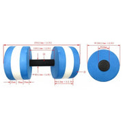 Mancuernas acuáticas de espuma para entrenamiento en piscina - Muscle Home