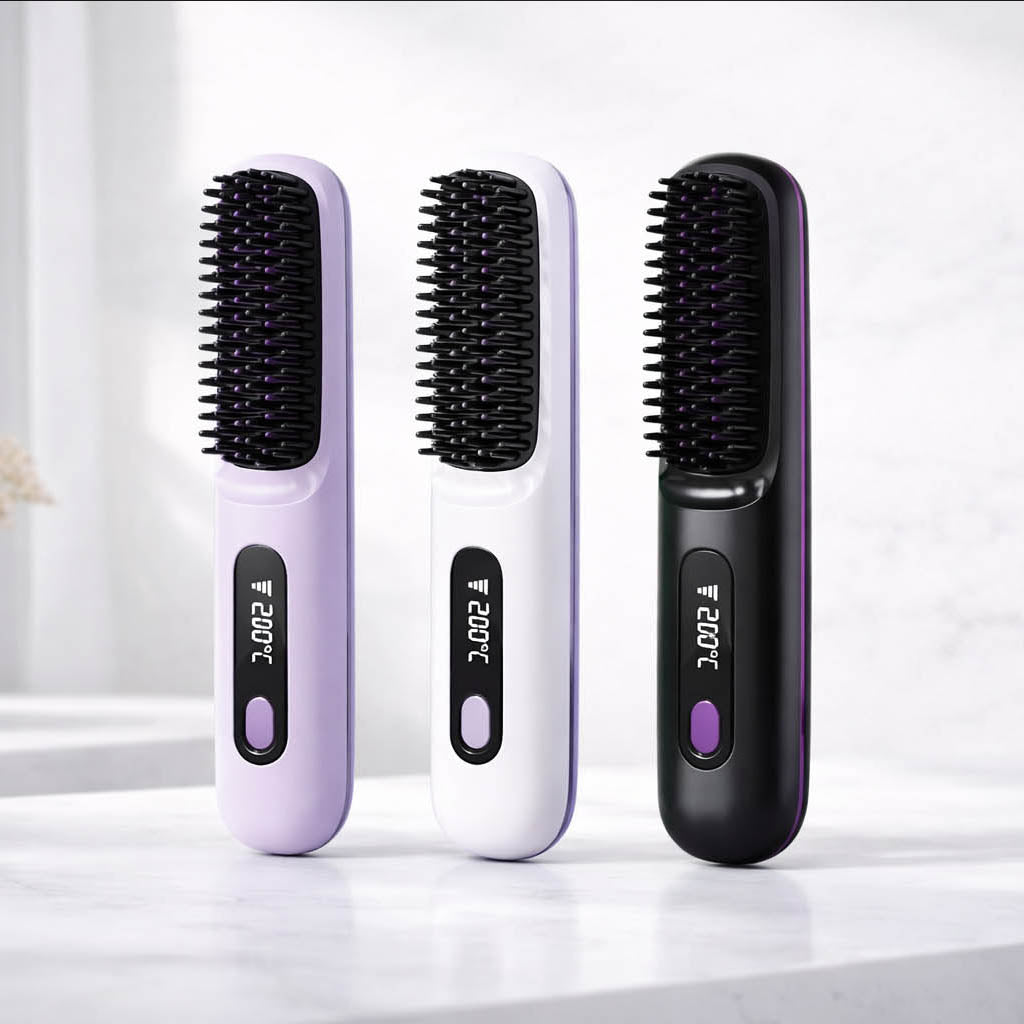 Glide Pro - Cordless Hair Straightener Comb with Smart Temperature Control